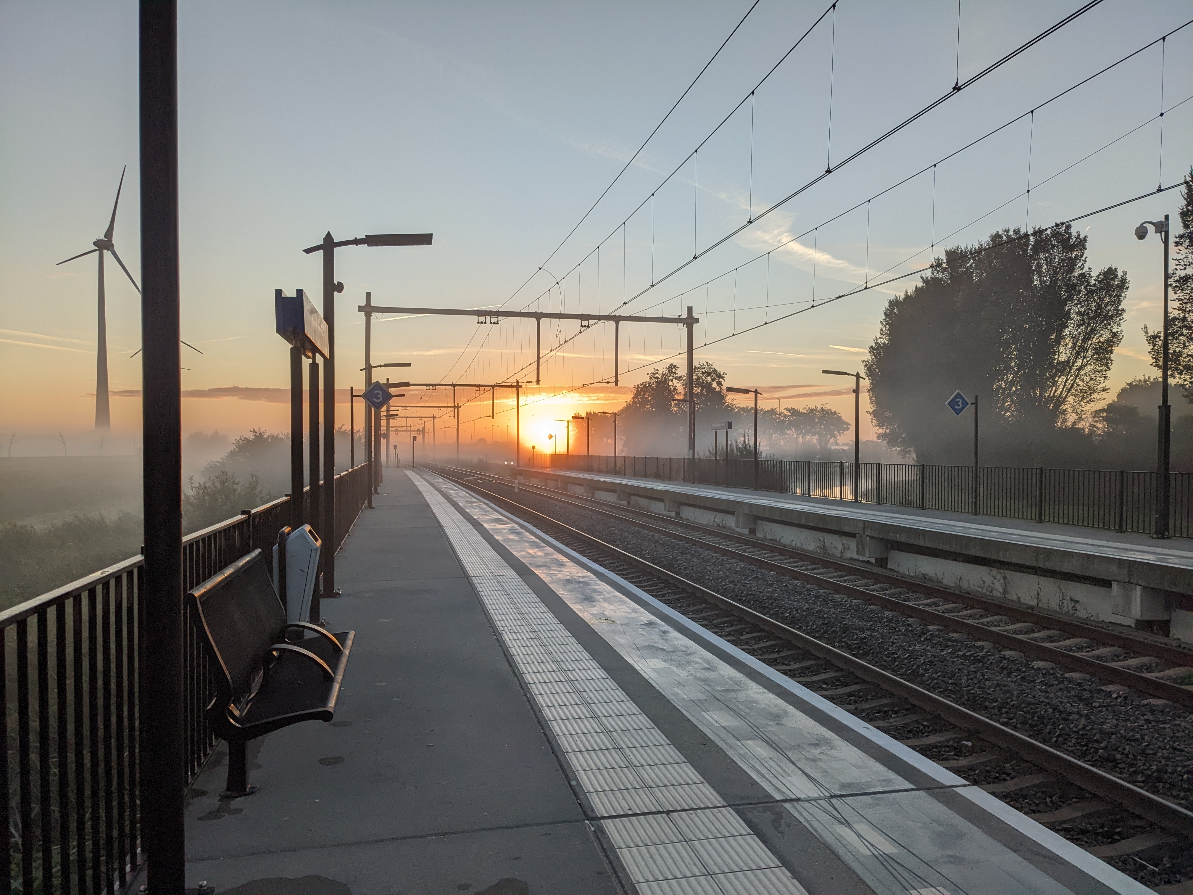 Trainstation at dawn